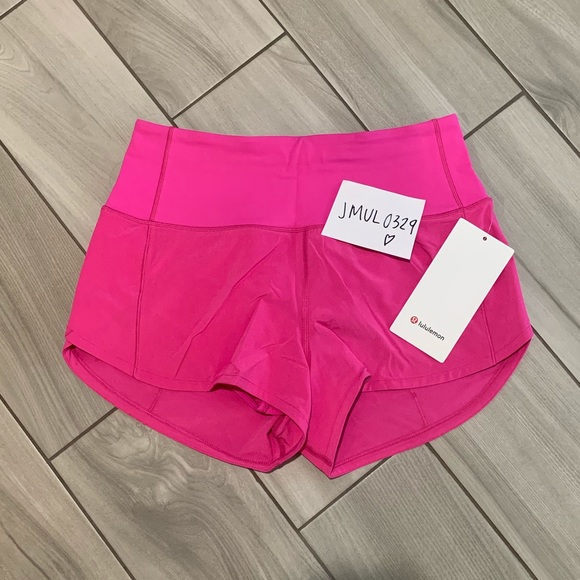 lululemon athletica Pants - Lululemon Speed Up HR Short 2.5” * Sonic Pink